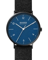 Skagen Aaren S Faux Leather Watch