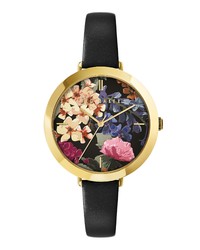 Ted Baker London Ammy Floral Leather Watch