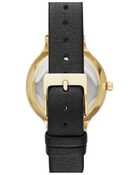 Skagen Anita Crystal Index Leather Strap Watch 30mm