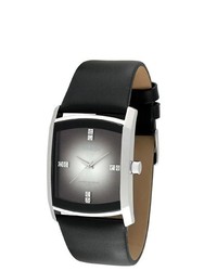 Armitron Black Degrade Leather Strap Watch