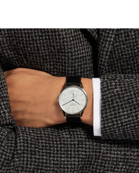 NOMOS Glashütte At Work Orion Neomatik Automatic 39mm Stainless Steel And Leather Watch Ref No 340