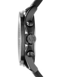 Armani Exchange Ax Chronograph Leather Strap Watch