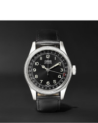 Oris Big Crown Original Pointer Date 40mm Stainless Steel And Leather Watch