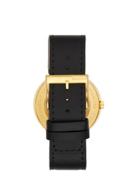 Gucci Black And Gold Interlocking G Watch