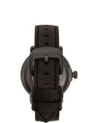 Shinola Black And Gunmetal The Runwell 41mm Watch
