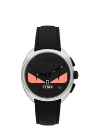 Fendi Black And Pink Moto Bugs Chronograph Watch
