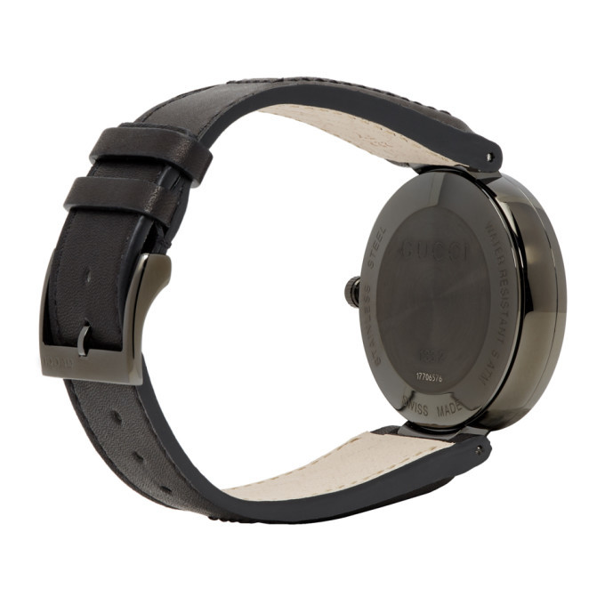Gucci Black Interlocking Watch, $1,380 | SSENSE | Lookastic