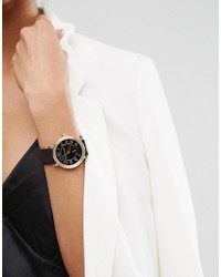 Marc Jacobs Black Leather Riley Watch Mj1471