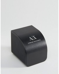 Armani Exchange Black Leather Watch Ax2182