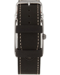 Tom Ford Black Silver Leather 001 Watch
