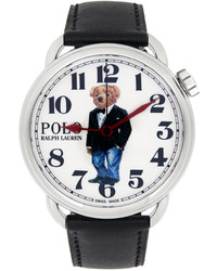 Polo Ralph Lauren Black White Tuxedo Polo Bear 42mm Watch