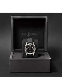 Bell & Ross Br 123 41mm Steel And Leather Watch