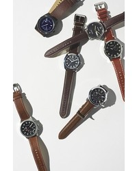 Jack Spade Buckner Leather Strap Watch 42mm