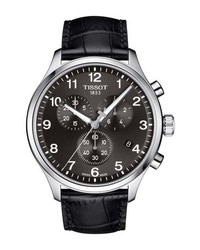 Tissot Chrono Xl Collection Chronograph Leather Strap Watch