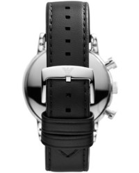 Emporio Armani Classic Chronograph Leather Strap Watch 41mm