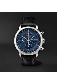 Baume & Mercier Classima Automatic Flyback Chronograph 42mm Stainless Steel And Alligator Watch Ref No M0a10484