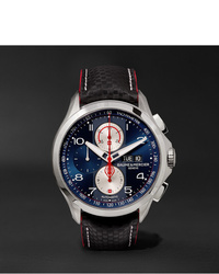 Baume & Mercier Clifton Club Shelby Cobra Chronograph 44mm Stainless Steel And Leather Watch Ref No 10343