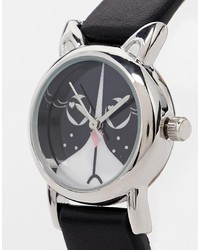 Asos Collection Monochrome Cat Watch