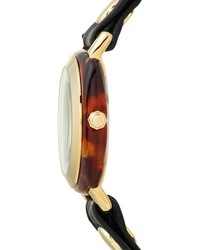 La Mer Collections Leather Strap Wrap Watch 38mm