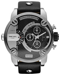 Diesel Little Daddy Chronograph Leather Strap Watch 51mm