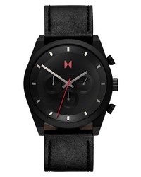 MVMT Elet Chronograph Leather Watch