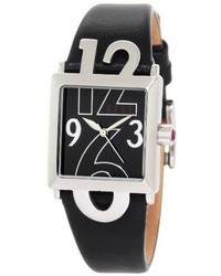 Elletime El20136s04n Black Leather Watch