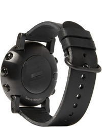 Suunto Essential Stainless Steel And Leather Digital Watch