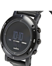 Suunto Essential Stainless Steel And Leather Digital Watch