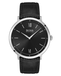 BOSS Essential Ultra Slim Leather Watch