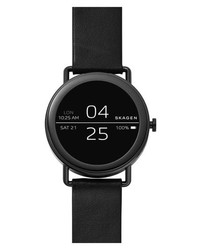 Skagen Falster Touchscreen Leather Strap Smart Watch