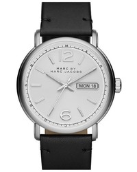 Marc by Marc Jacobs Fergus Leather Strap Watch 42mm
