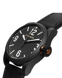 Filson Field Stainless Steel And Leather Watch