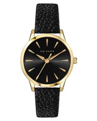 Ted Baker London Fitzrovia Charm Leather Watch