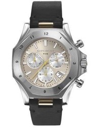 Givenchy Five Stainless Steel Chronograph Watch