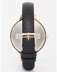 Pilgrim Gold Plated Clean Watch With Leather Strap