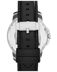 Fossil Grant Automatic Leather Strap Watch 44mm