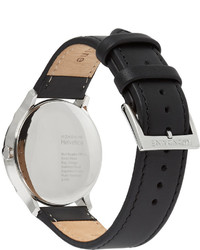 Mondaine Helvetica No1 Stainless Steel And Leather Watch