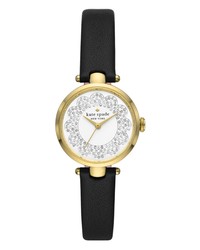 kate spade new york Holland Pave Leather Watch