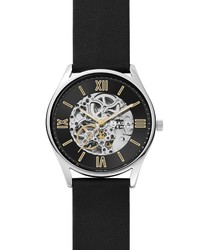 Skagen Holst Automatic Leather Watch