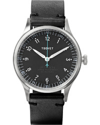 Tsovet Jpt Pw36 36mm Stainless Steel And Leather Watch