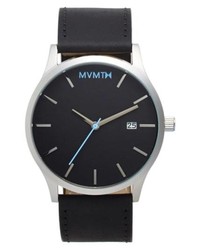 MVMT Leather Strap Watch