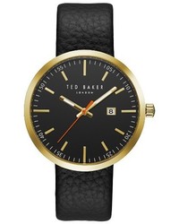 Ted Baker London Jack Round Leather Strap Watch 40mm