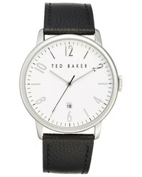 Ted Baker London Leather Strap Watch 42mm