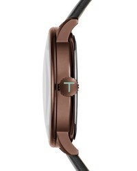 Ted Baker London Thomas Leather Strap Watch 41mm