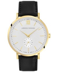 Larsson & Jennings Lugano Leather Strap Watch 38mm