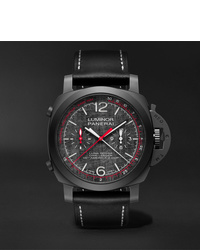 Panerai Luminor Luna Rossa Challenger Automatic Flyback Chronograph 44mm Ceramic And Leather Watch