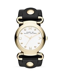 Marc by Marc Jacobs Molly Black Leather Strap Watch 36mm