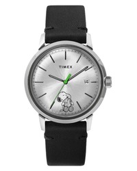 Timex Marlin Take Care Automatic Leather Watch