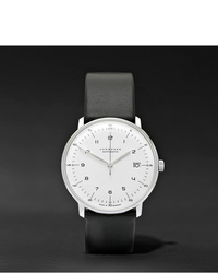 Junghans Max Bill Automatic 40mm Stainless Steel And Leather Watch Ref No 27470000