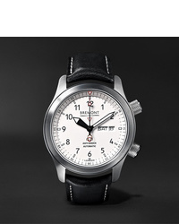Bremont Mb Ii 43mm Stainless Steel And Leather Watch Ref No Mbii Wh